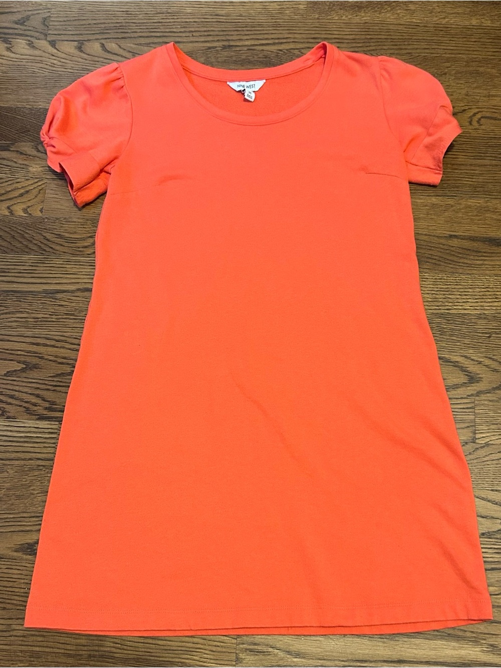 Nine West Bright Coral Mini Dress colorful and fun